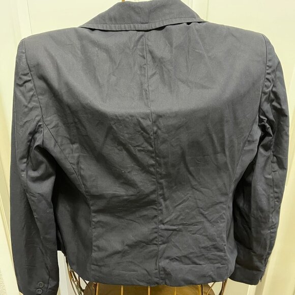 JONES New York suit jacket 8 navy double breasted fully lined women. - Picture 2 of 8